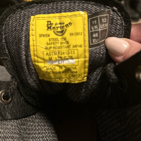 Dr. Marten’s Men’s Steel Toe Work 1460 style Work Boot sz 12 - Picture 3 of 3